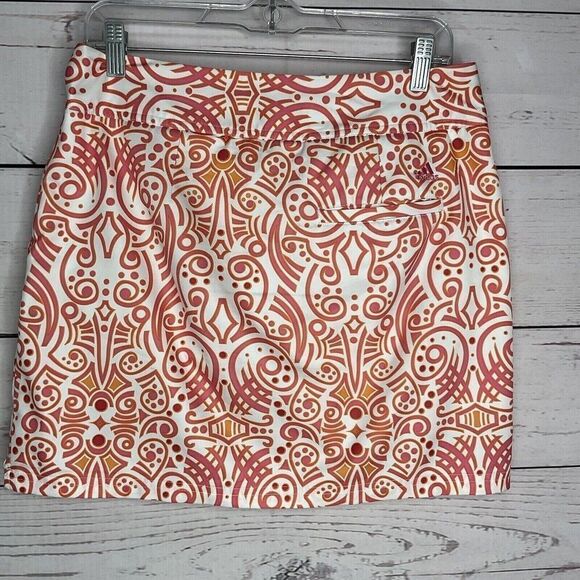 Adidas Climacool Womens Pink/Orange Stretch Pockets Athletic Skort Size 4 - Picture 7 of 11